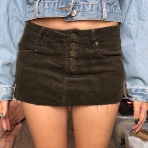 Indigo Reign Corduroy Mini Skirt